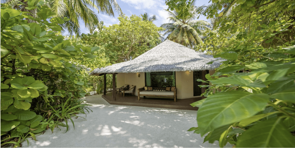 beach villa accommodation maldives